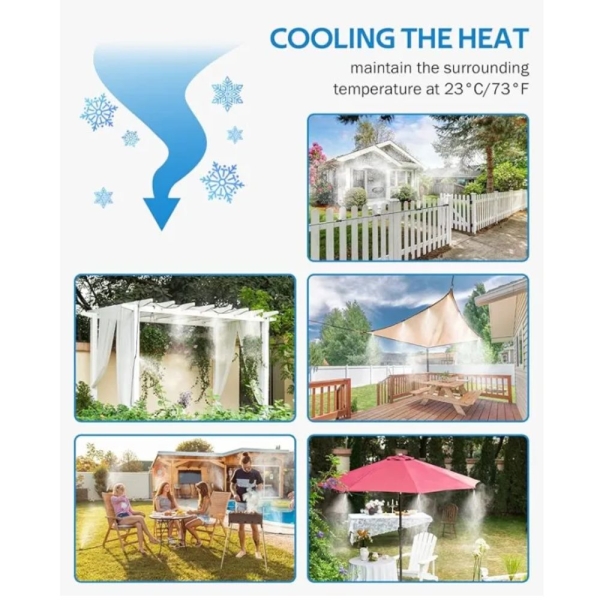 Full Misting Nozzles Kit For Misting Outdoor Cooling System - Image 2