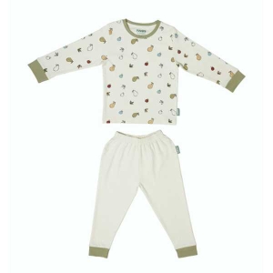 Full Sleeve Cotton Co-ord Set By Zuvara - Pear Fruit