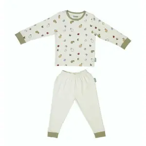 Full Sleeve Cotton Co-ord Set By Zuvara - Pear Fruit