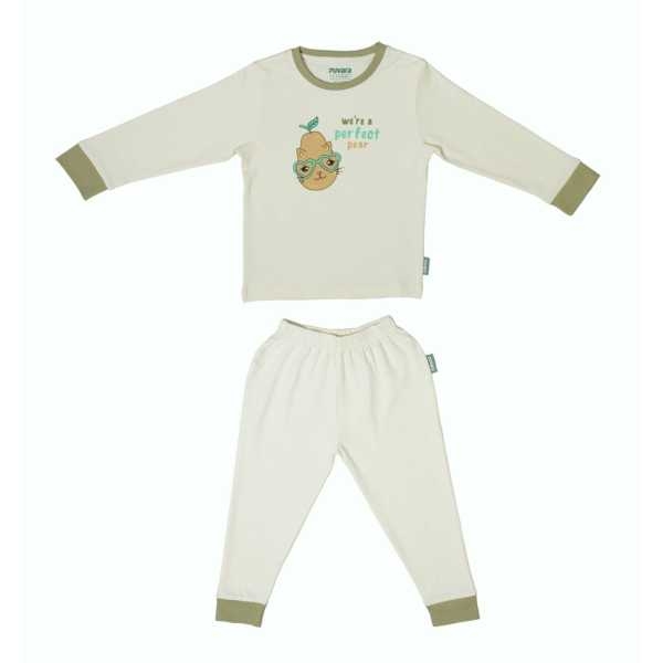 Full Sleeve Cotton Co-ord Set By Zuvara - Perfect Pear - Image 4