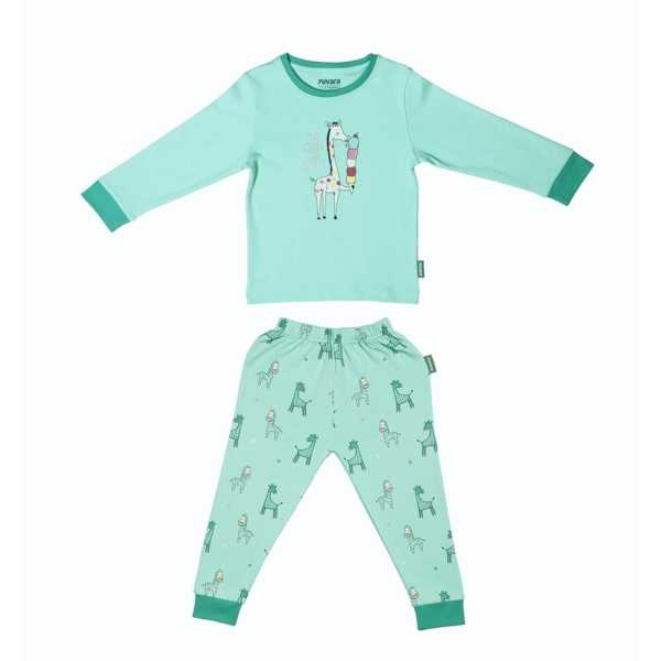 Full Sleeve Cotton Co-ord Set By Zuvara - Sweet Giraffe - Image 2