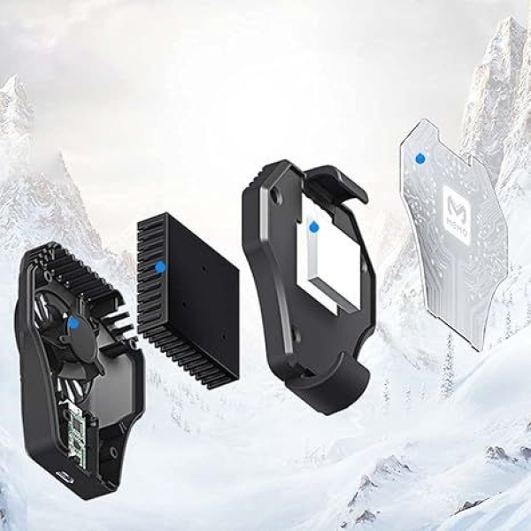 Game Controller Cooling Fan Phone Heat Dissipation Gamepad Heat Sink Mobile Radiator Portable Gamepad Cooling Radiator Mobile Phone Radiator Portable Fans Cooler Air Conditioner - Image 4