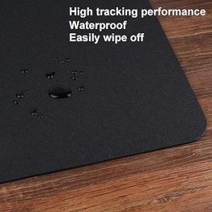 Gaming Mouse Pad with Carbon Fiber Surface Gaming Mouse Pad for Game/Office/Home/Work (Black