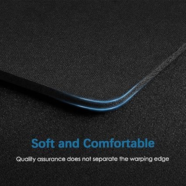 Gaming Mouse Pad with Carbon Fiber Surface Gaming Mouse Pad for Game/Office/Home/Work (Black, 10.4 x 8 inch) - Image 5