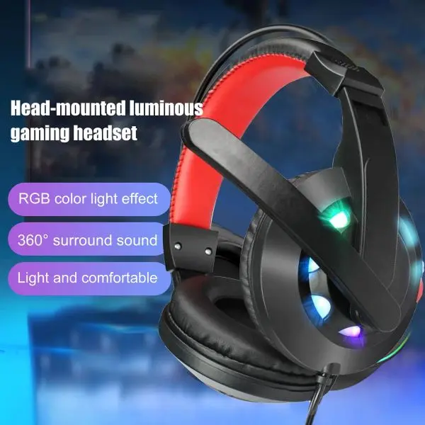 Gaming Stereo Headphone with Light - Image 2