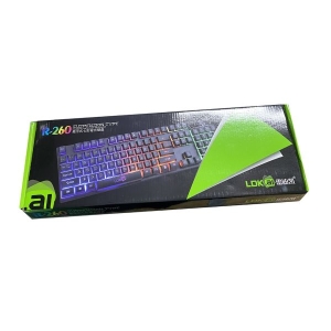 Gamming Keyboard LDK.ai R260 Suspension 7 Colorful Backlit 104 Keys USB Wired Gaming Keyboard