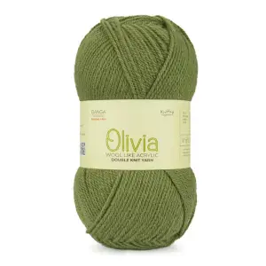 Ganga Olivia OLV043 100 Grams Knitting yarn - Turtle Green