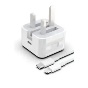 Genuine 20W 3Pin Power Adapter With 1 Meter USB-C To Lightning Cable