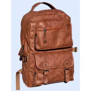 Genuine PU Leather Backpack for Men | Student Backpack | Travel Bags for Men |