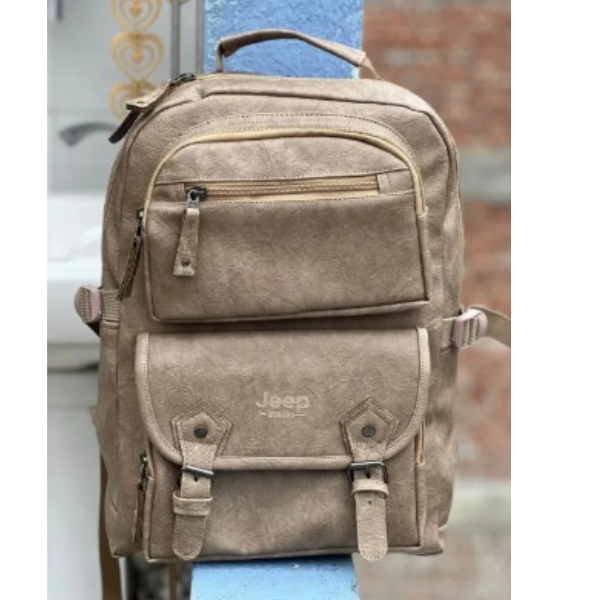 Genuine PU Leather Backpack for Men | Student Backpack | Travel Bags for Men | - Image 6