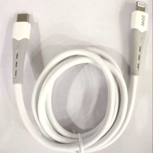 Genuine Solid 20w PD To Lightning & 60W Type C To Type C Soft Rapid Charge Data Cable Charging + Transmission Fast Charging Cable (3 Months Warranty)