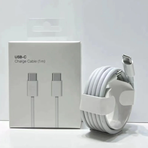 Genuine USB-C Charge Cable (1M) USB C to USB C Woven Design Cable (3Months Warranty) Supported Iphone 15 Series