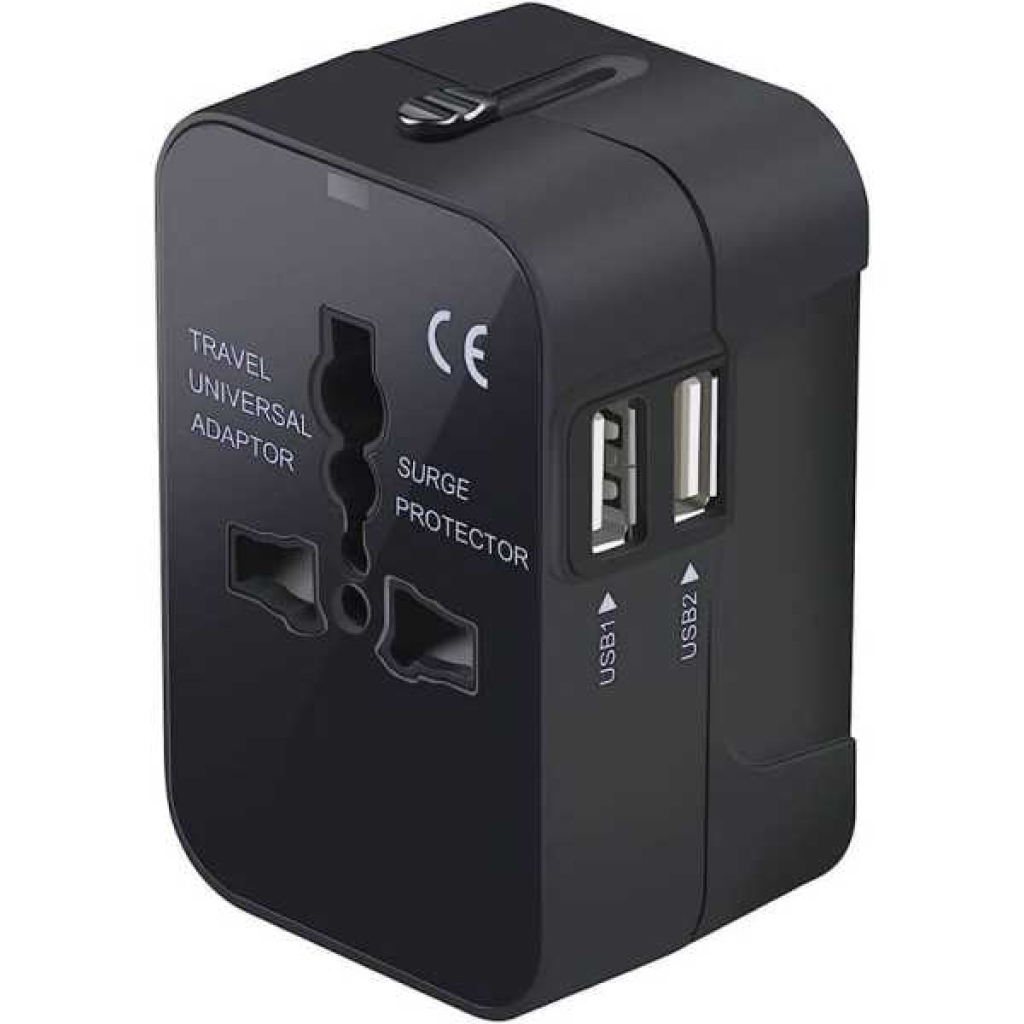 Genuine Worldwide All in One Universal Travel Adaptor Wall AC Power ...