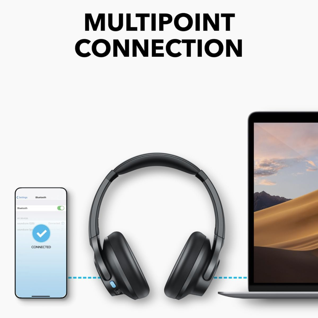 Soundcore Q11i Wireless Headphones 60H Playtime, Hi-Res Audio - Image 6