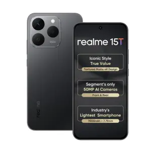 Realme 15T 5G 6nm Dimensity 6400 Chipset 60W Fast Charging Smartphone