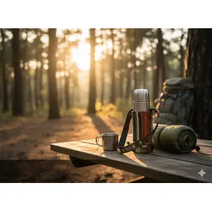 Gheri Cotton Cross-Body Water Bottle Holder with Cell Phone Pocket