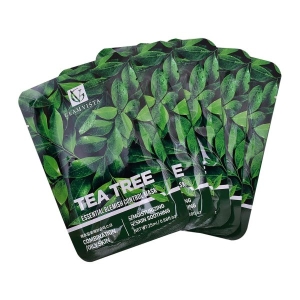 GLAM VISTA TEA TREE ESSENTIAL BLEMISH CONTROL FACE SHEET MASK Pack Of 3 CLEARS ACNE ANTI BLEMISH