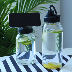 Glass Water Bottle With Sleeve (1000ml)
