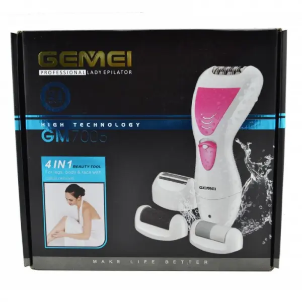 GM-7006 Rechargeable Epilator Hair Removal Tool Facial Body Armpit Underarm Depilatory Depilation Bikini - Image 3