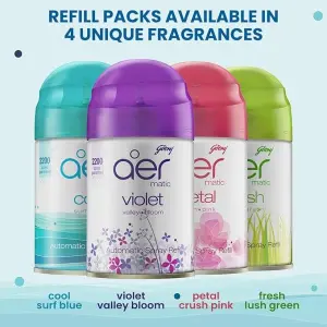 Godrej Aer Matic Refill 2200 Sprays Guaranteed | Lasts up to 60 days (225ml)