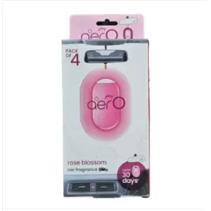 Godrej Aer O Hanging Car Air Freshener Gel 4 Pc Pack Rose Blossom