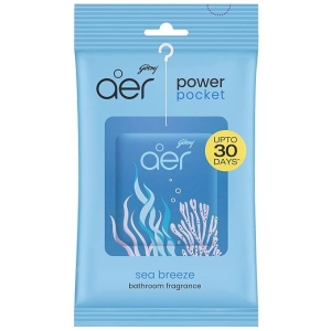 Godrej Aer Power Pocket Bathroom Fragrance - Sea Breeze Pack Of 2