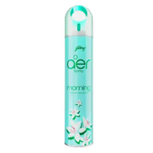 Godrej Aer Spray Pack Of 2 | Room Freshener for Home & Office - Morning Misty Meadows (220 ml) | Long-Lasting Fragrance