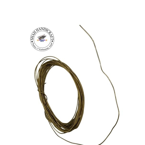 Gold Plated Aluminium Wire 5 Meter set Art and Craft Colourful Wire for Jewellery Making, Flower Decoration and Floral Arrangement - Image 4
