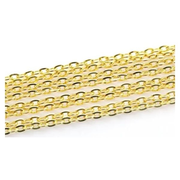 Gold Plated Metal Link Chain for Jewelry Making, DIY and Craft Projects - Pack of 5 meter - Image 3