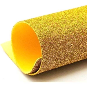Golden Chiisen A4 Glitter Self Adhesive Eva Foam A4 Paper Pack Of 10 Pcs
