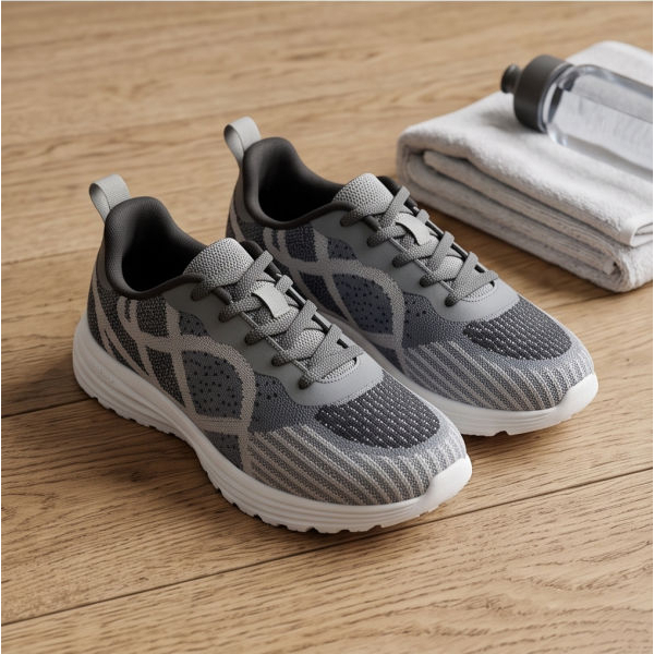 Goldstar Alba 06 Grey Unisex Sneakers – Casual Lightweight Running & Walking Shoes - Image 2