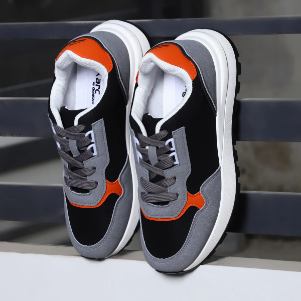 GoldStar Arc 2D Grey Black Shoes for Men - Image 2