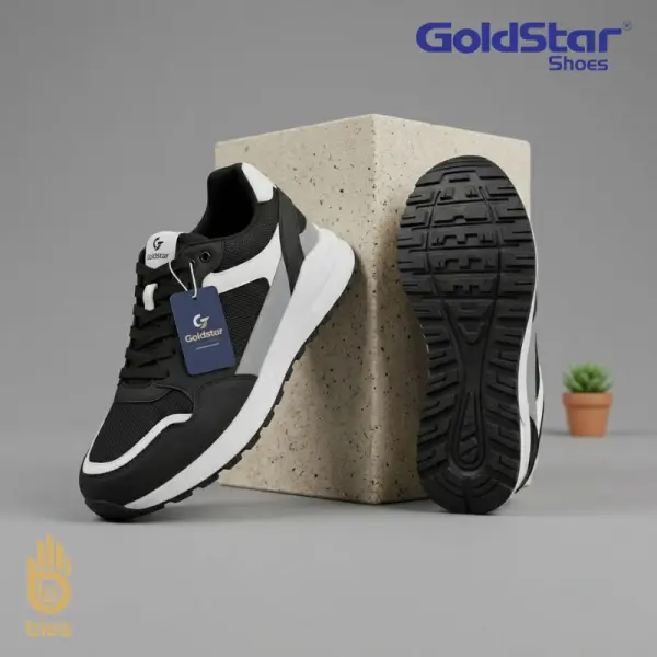 Goldstar ARC Series AX-2EV White Black Shoes for Men – Lightweight Sports & Casual Sneakers