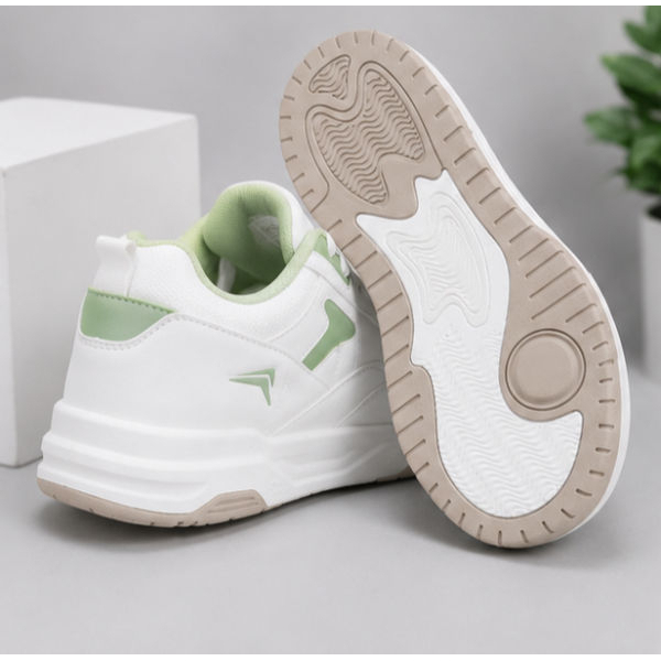 Goldstar AXL-114 Casual Sneakers Green White Lace-Up Comfort Shoes - Image 4
