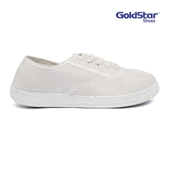Goldstar Concord Lace Up School Shoes (White)