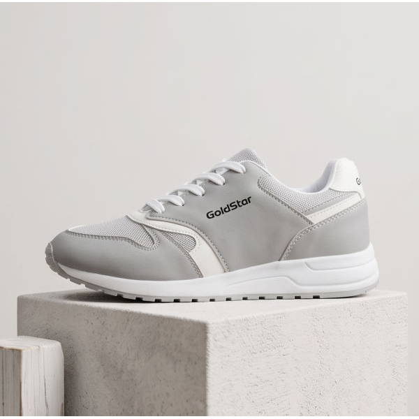 GoldStar DASY-02 Men's Grey & White Lightweight Running Shoes - Image 2