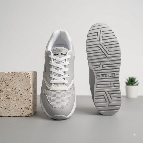 GoldStar DASY-02 Men's Grey & White Lightweight Running Shoes - Image 5