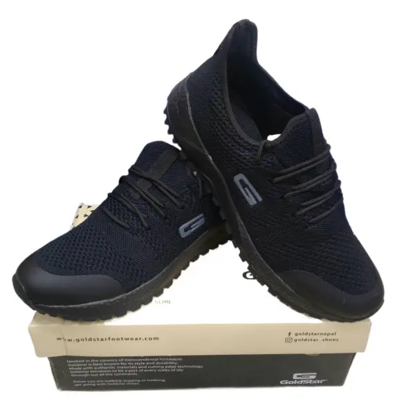 GoldStar G10 406 Black Shoes for Men - Image 2