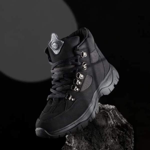 Goldstar G10 G2006 Black Lace-Up Trekking Shoes For Men