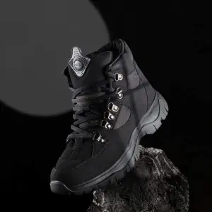 Goldstar G10 G2006 Black Lace-Up Trekking Shoes For Men