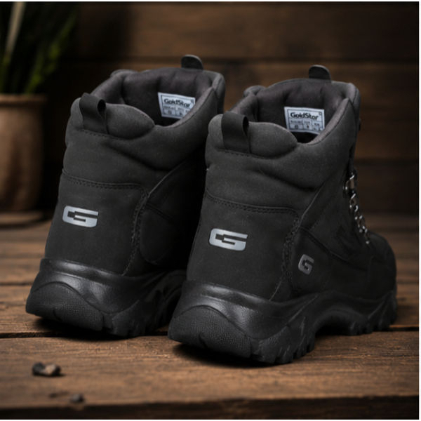 Goldstar G10-G2006 Men's Hiking Boots Black | High Ankle Trekking Shoes | Durable Outdoor Adventure Footwear - Image 2