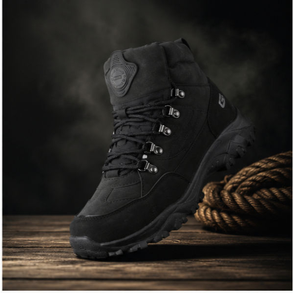 Goldstar G10-G2006 Men's Hiking Boots Black | High Ankle Trekking Shoes | Durable Outdoor Adventure Footwear - Image 4