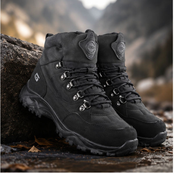 Goldstar G10-G2006 Men's Hiking Boots Black | High Ankle Trekking Shoes | Durable Outdoor Adventure Footwear - Image 5