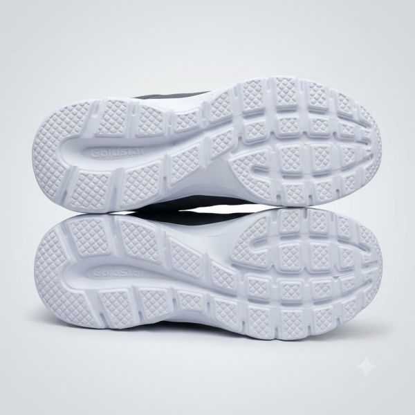 Goldstar G10-G708 Men's Dark Grey Running & Walking Shoes | Lightweight Sports Sneakers - Image 2