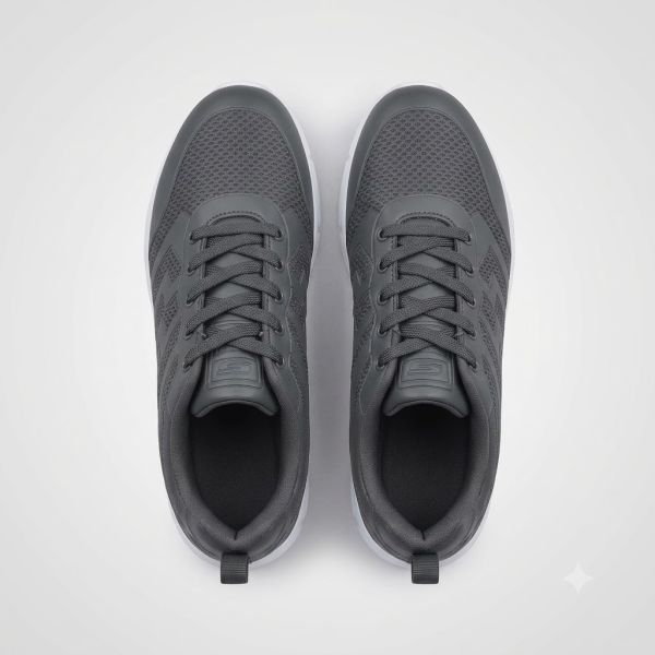 Goldstar G10-G708 Men's Dark Grey Running & Walking Shoes | Lightweight Sports Sneakers - Image 4