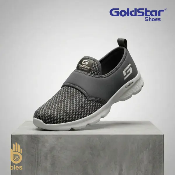 Goldstar G10-L604 Men's Slip-On Shoes – Dark Grey - Image 2