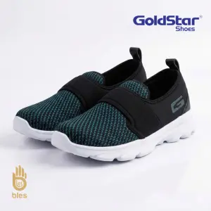 Goldstar G10-L604 Unisex Slip-On Running Shoes – Breathable Sea Green Knitted Mesh Sports Sneakers