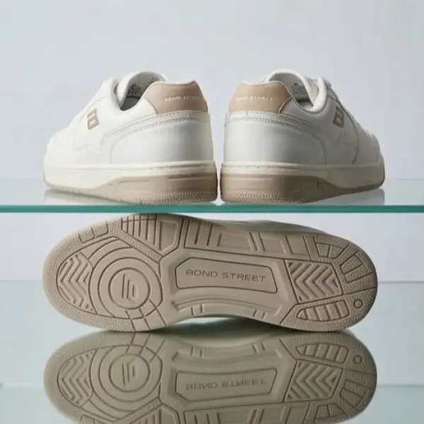 Goldstar Lior-04 Men's Casual Lifestyle Sneakers – White & Beige | Bond Street Edition - Image 3