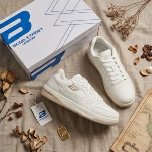 Goldstar Lior-04 Men's Casual Lifestyle Sneakers – White & Beige | Bond Street Edition