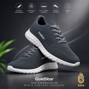 Goldstar Men’s Comfort Sneakers G10-Superlite-02 - Dark Grey